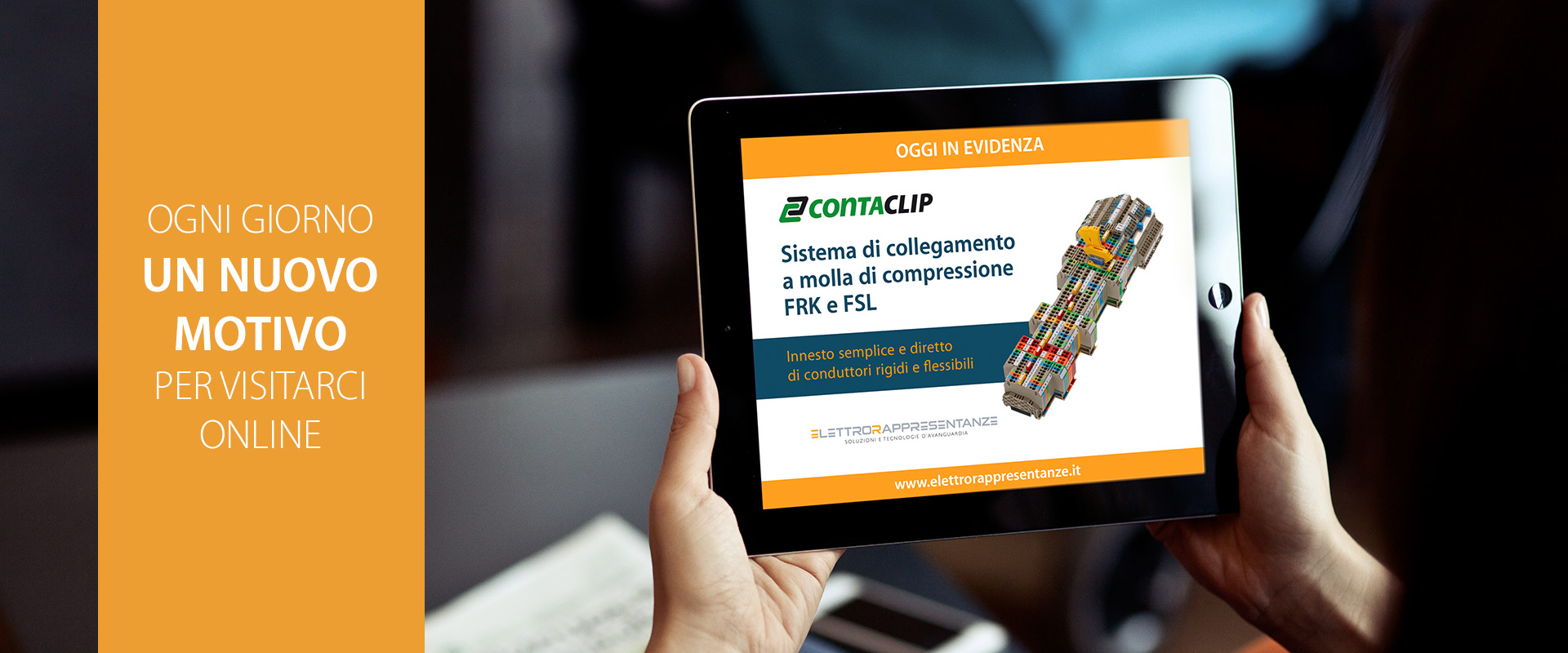 Morsetti a molla di compressione FRK e FSL innesto rapido Banner