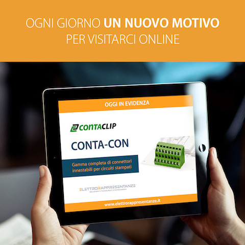 Contacon, connettori per circuiti stampati da Conta-clip banner mobile