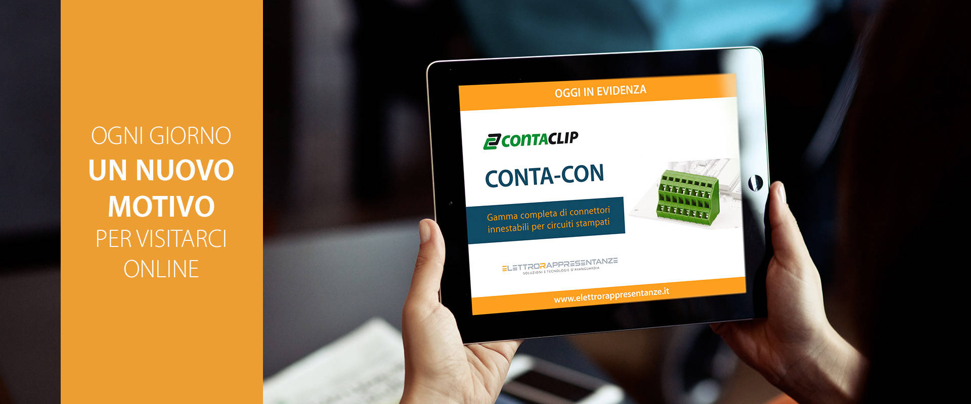 Contacon, connettori per circuiti stampati Banner